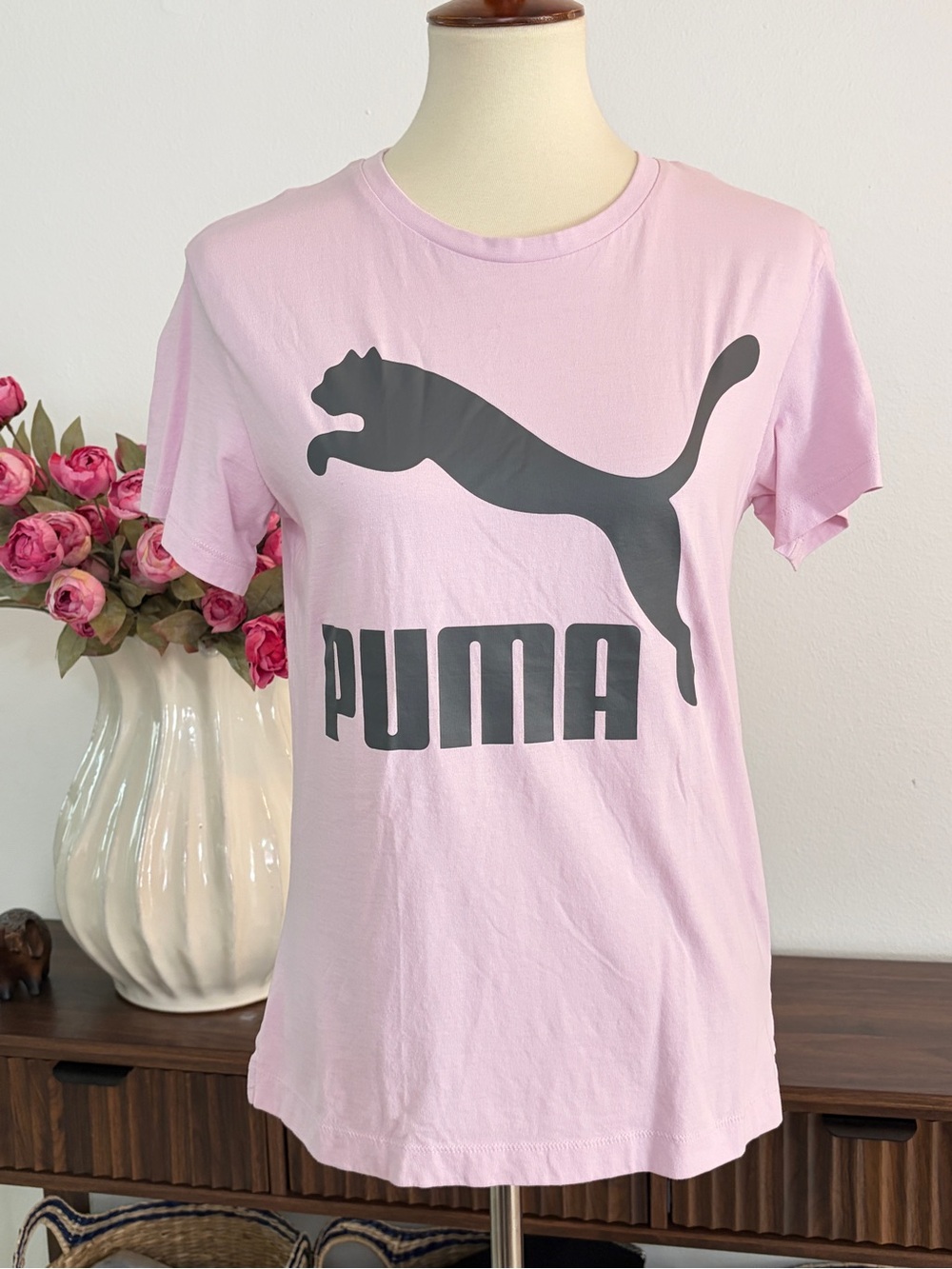 Puma Short-Sleeve Logo Tee Size Small